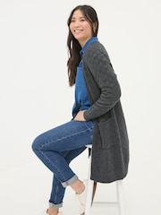 FatFace Sadie Grey Edge To Edge Cardigan - Image 4 of 5