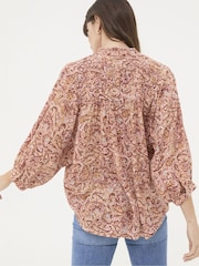 FatFace Evelyn Dusky Pink Wild Paisley Blouse - Image 2 of 6