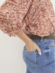 FatFace Evelyn Dusky Pink Wild Paisley Blouse - Image 4 of 6
