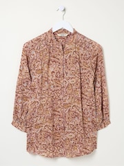 FatFace Evelyn Dusky Pink Wild Paisley Blouse - Image 6 of 6