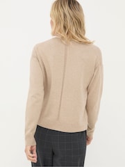FatFace Grace Natural Cotton Cashmere Blend Cardigan - Image 2 of 6