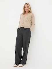 FatFace Grace Natural Cotton Cashmere Blend Cardigan - Image 3 of 6