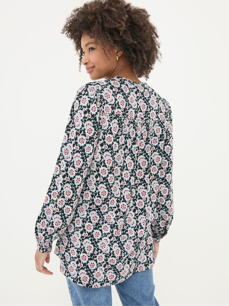 FatFace Jodie Black Wild Floral Tunic - Image 2 of 5