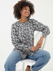 FatFace Jodie Black Wild Floral Tunic - Image 3 of 5