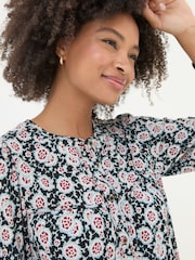 FatFace Jodie Black Wild Floral Tunic - Image 4 of 5