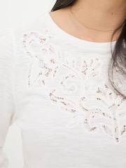 FatFace Penny White Top - Image 5 of 6