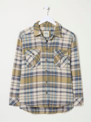 FatFace Allegra Cream Check Overshirt - Image 5 of 5