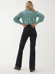 FatFace Fly Denim Dark Blue Flare Jeans - Image 2 of 6