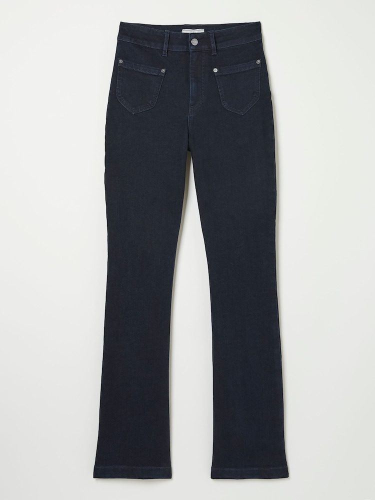 FatFace Fly Denim Dark Blue Flare Jeans - Image 6 of 6