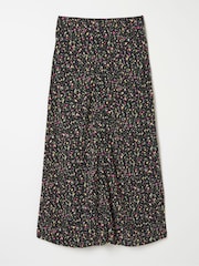 FatFace Arabella Black Ditsy Midi Skirt - Image 5 of 5