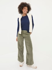 FatFace Sophie Blue Boat Neck Jumper - Image 3 of 5