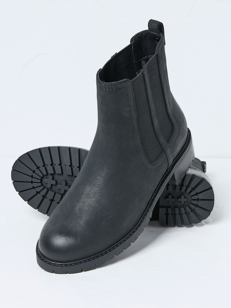FatFace Everly Black Chelsea Boots - Image 2 of 3