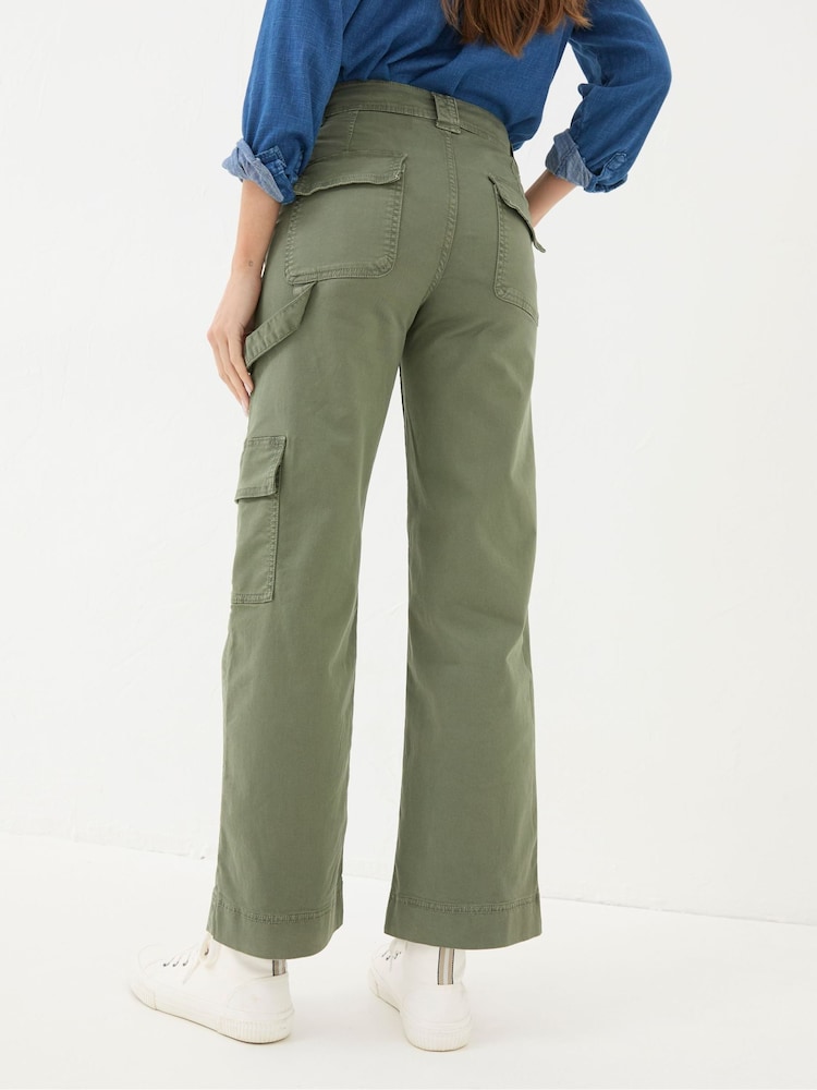 FatFace Leigh Green Carpenter Trousers - Image 2 of 6