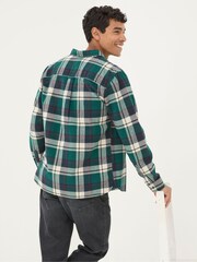 FatFace Green Long Sleeve Blake Check Shirt - Image 2 of 5