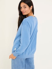 Blau/Kobalt - FatFace Crew Sweatshirt - Bild 4 von 9