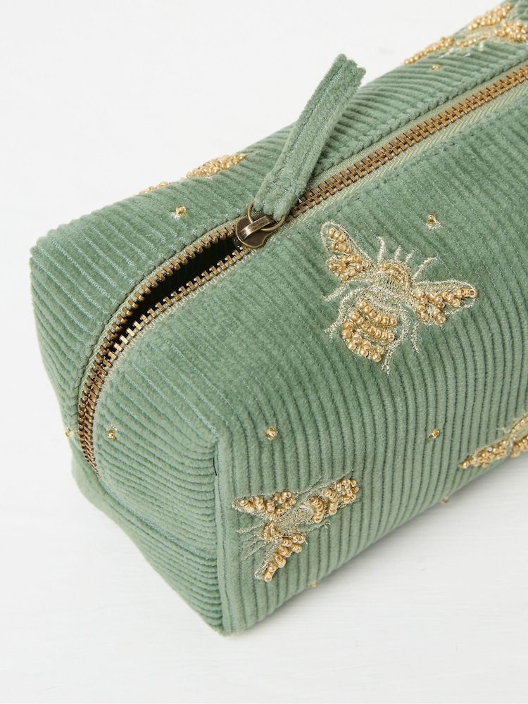 FatFace Green Bee Cosmetic Bag - Image 2 of 2