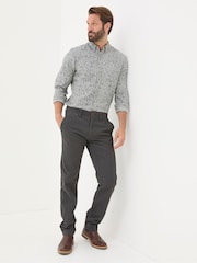 FatFace Grey Long Sleeve Sketch Floral Print Shirt - Image 3 of 5