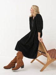 FatFace Ceil Black Check Dress - Image 3 of 6