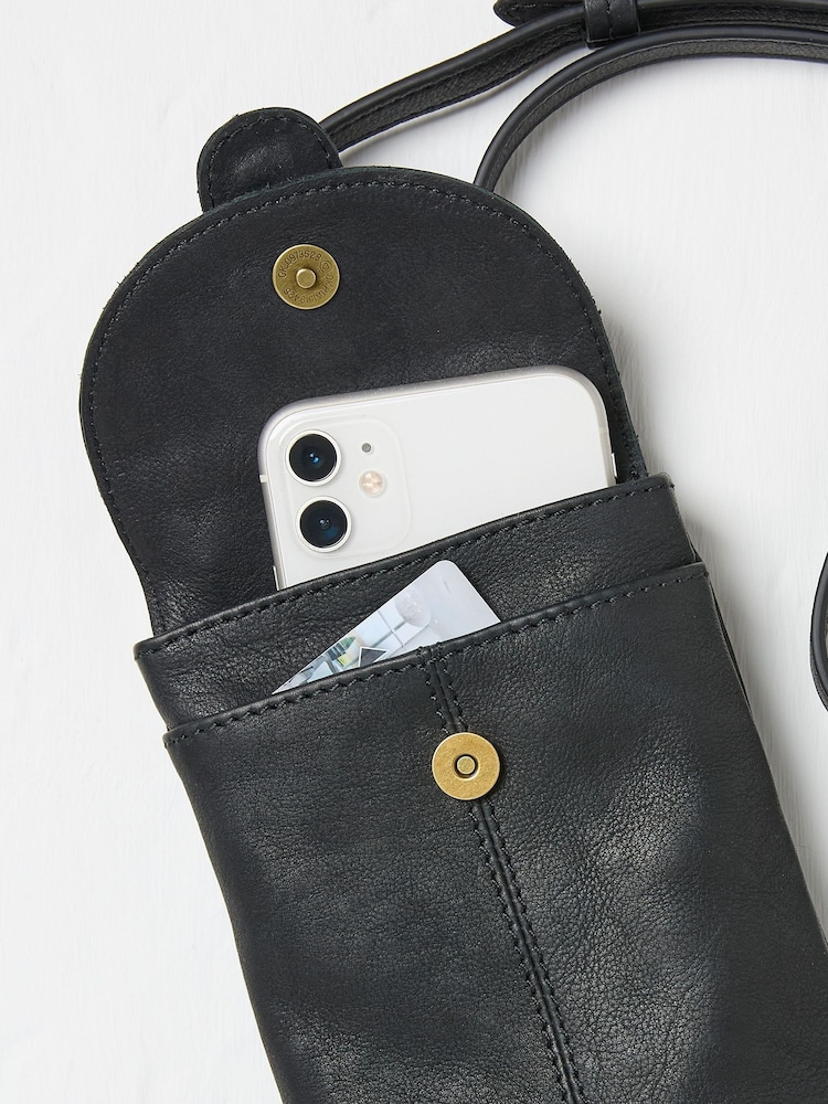 FatFace Black Clara Phone Bag - Image 2 of 2 FatFace Black Clara Phone Bag - Image 2 of 2