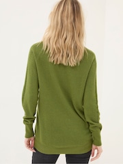 FatFace Arrabella Olive Green Jumper - Image 2 of 5