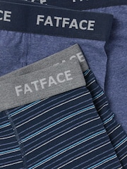 FatFace Blue Barton Stripe Boxers 2 Pack - Image 2 of 2