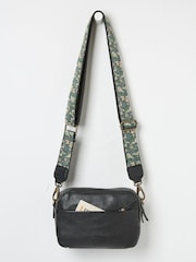 FatFace Oslo Black Camera Bag with Ornate Strap - Image 2 of 3