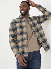 FatFace Blake Blue Buffalo Check Shirt - Image 1 of 6