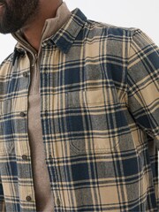 FatFace Blake Blue Buffalo Check Shirt - Image 5 of 6