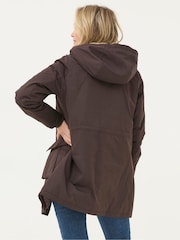 FatFace Petra Brown Parka Brown Coat - Image 2 of 6