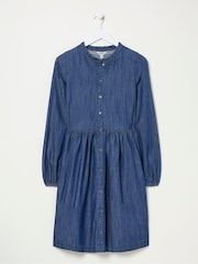 FatFace Corrie Blue Denim Dress - Image 6 of 6
