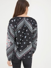FatFace Ishana Black Frontier Blouse - Image 3 of 6