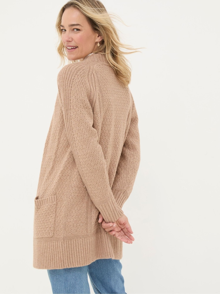 FatFace Hannah Natural Cardigan - Image 2 of 5
