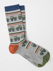 FatFace Grey Off Roader Men's Socks 1 Pack - Image 1 of 2