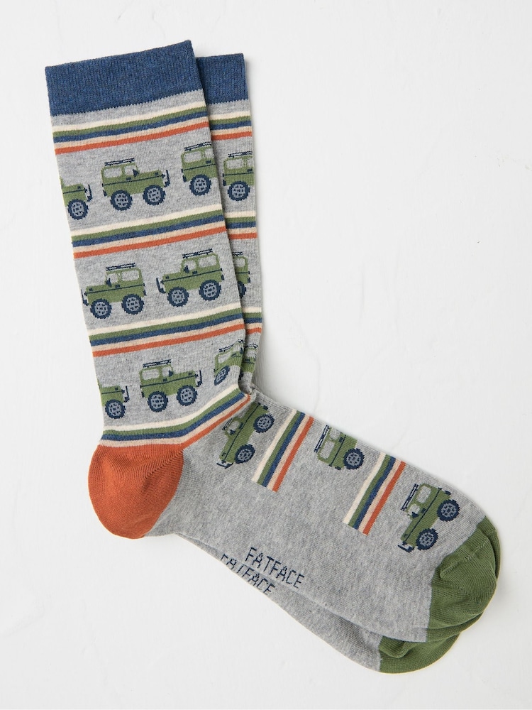 FatFace Grey Off Roader Men's Socks 1 Pack - Image 1 of 2