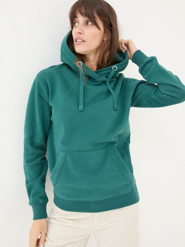 FatFace Izzy Green Overhead Hoodie - Image 1 of 6