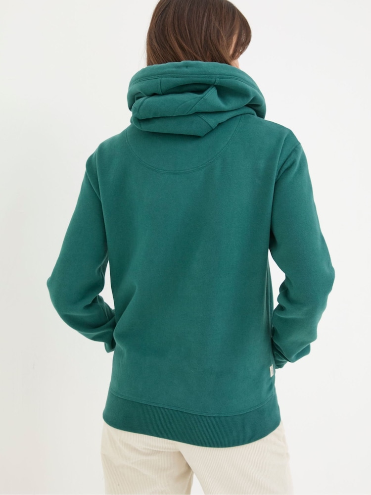 FatFace Izzy Green Overhead Hoodie - Image 2 of 6