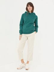 FatFace Izzy Green Overhead Hoodie - Image 3 of 6