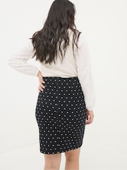 FatFace Jennie Black Metallic Spot Skirt - Image 2 of 5