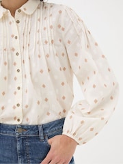 FatFace Elsie Ivory Dobby Blouse - Image 5 of 6