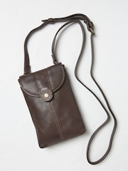 FatFace Clara Brown Phone Bag - Image 1 of 2