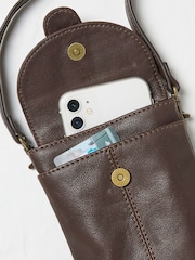 FatFace Clara Brown Phone Bag - Image 2 of 2