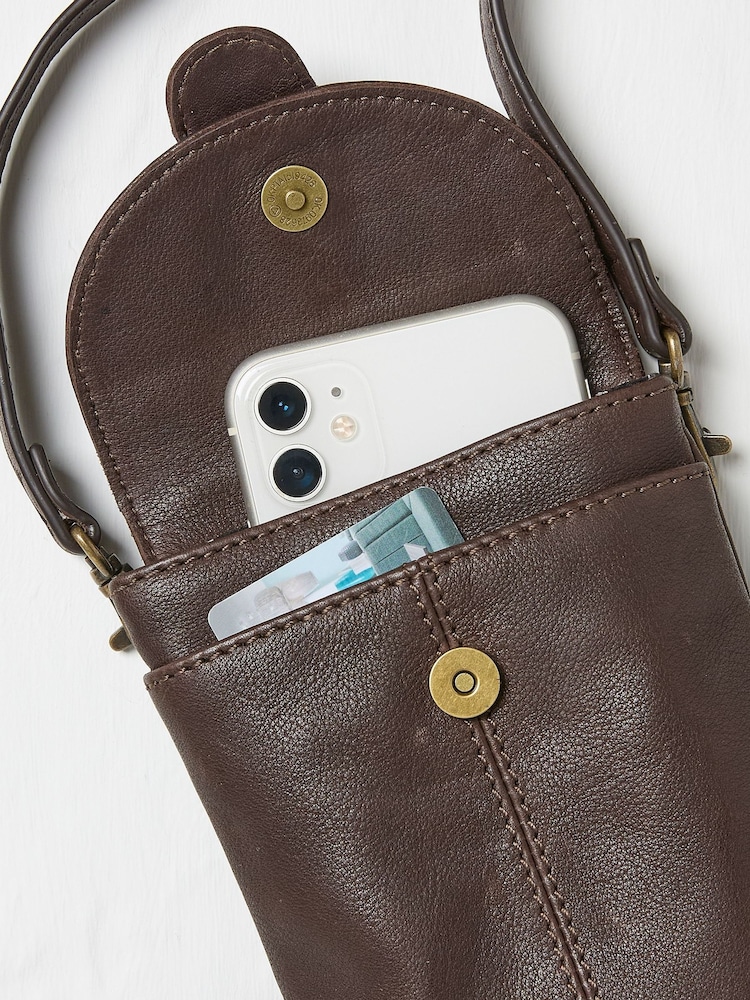 FatFace Clara Brown Phone Bag - Image 2 of 2