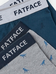 FatFace Grey Dinosaur Boxers 2 Pack - Image 2 of 2