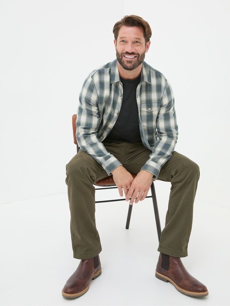 FatFace Green Modern Coastal Chinos - Image 1 of 5