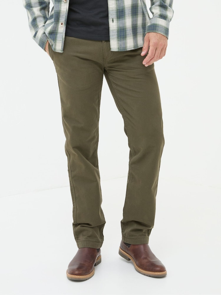 FatFace Green Modern Coastal Chinos - Image 2 of 5