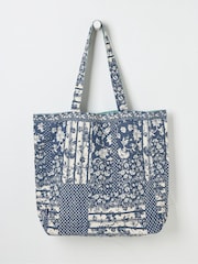 FatFace Navy Blue Reversible Tote Bag - Image 1 of 2