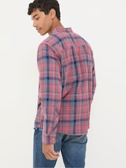 FatFace Davington Pink 100% Cotton Long Sleeve Check Shirt - Image 2 of 6
