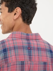 FatFace Davington Pink 100% Cotton Long Sleeve Check Shirt - Image 5 of 6