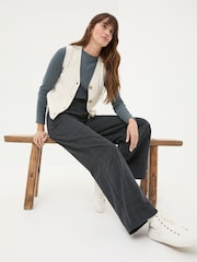 FatFace Presley Grey Herringbone Trousers - Image 4 of 6