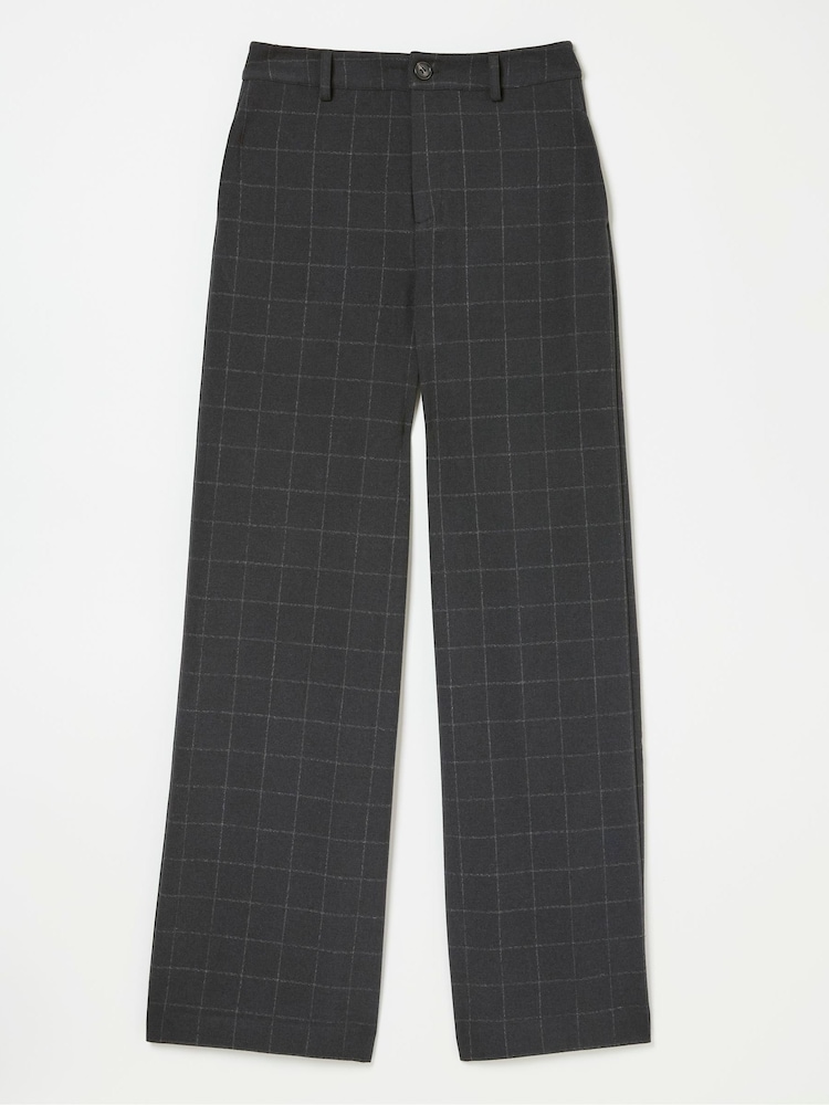 FatFace Presley Grey Herringbone Trousers - Image 6 of 6 FatFace Presley Grey Herringbone Trousers - Image 6 of 6